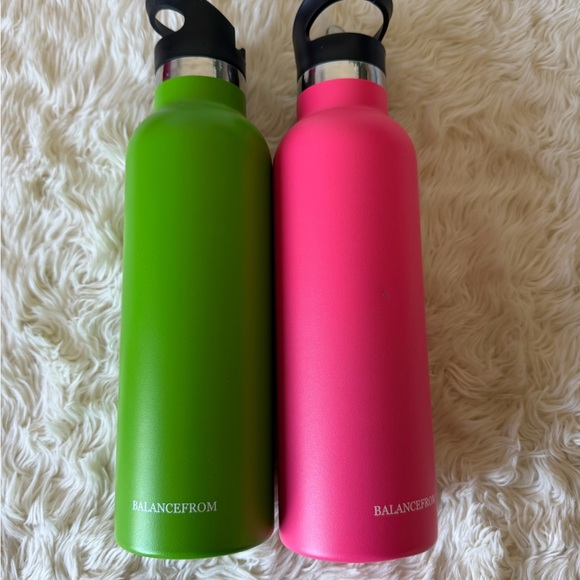 Green and Pink Water Bottles - Picture 2 of 5